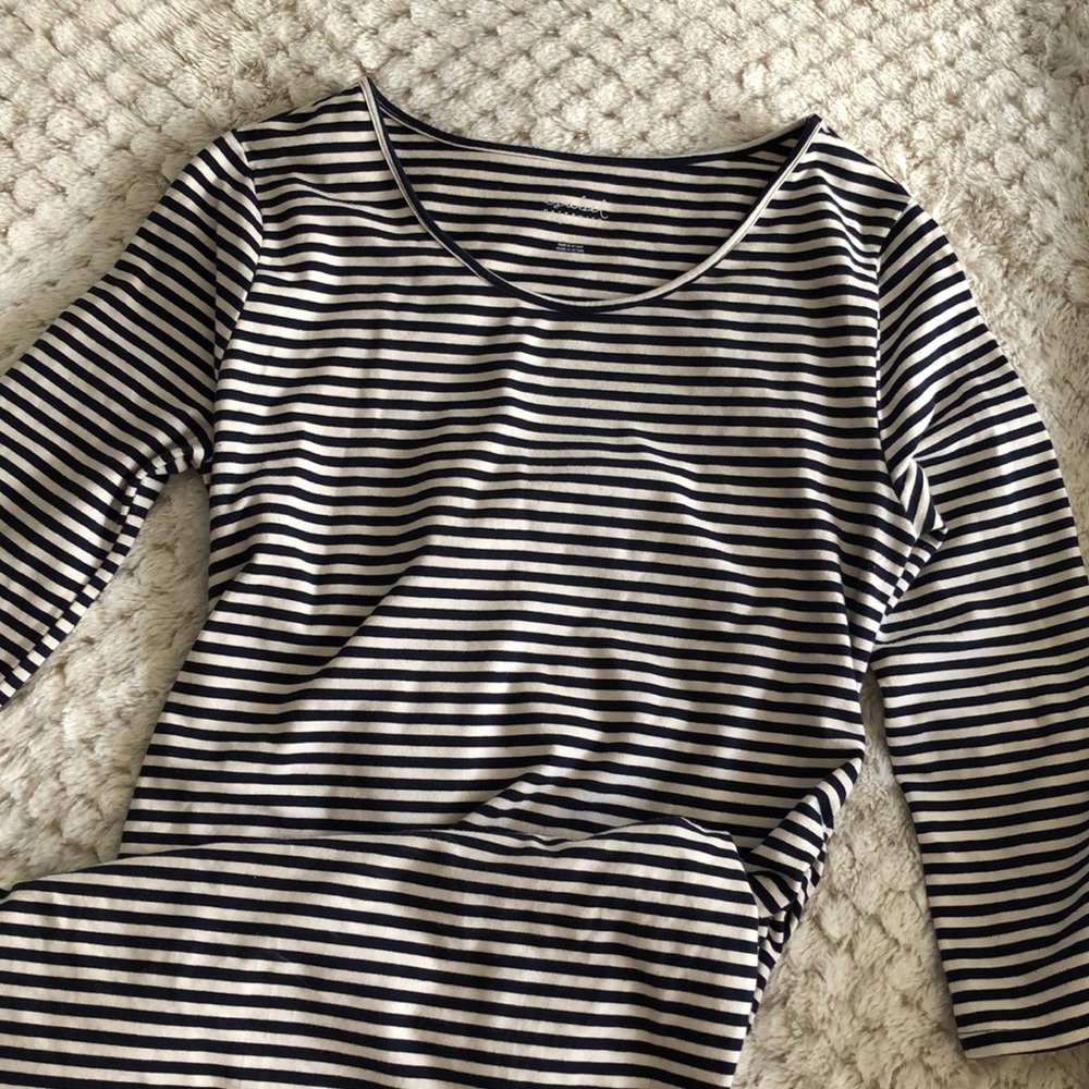 Maternity Bodycon Stripe Dress
